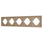 Рамка пластиковая на 5 постов Arlight FRM-TENDO-PL-5-GD 053854
