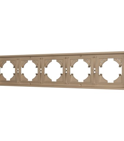 Рамка пластиковая на 5 постов Arlight FRM-TENDO-PL-5-GD 053854