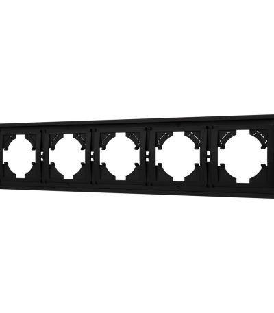 Рамка пластиковая на 5 постов Arlight FRM-TENDO-SFPL-5-BK 054657