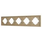 Рамка пластиковая на 5 постов Arlight FRM-TENDO-SFPL-5-GD 054658