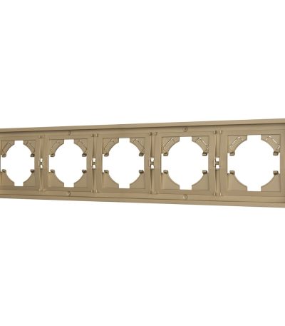 Рамка пластиковая на 5 постов Arlight FRM-TENDO-SFPL-5-GD 054658