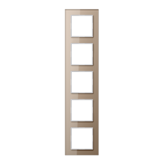 Рамка пятиместная Jung AC585GLCH
