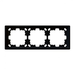 Рамка серия FD 3-постовая (soft touch) Jasmart FD1003PBM