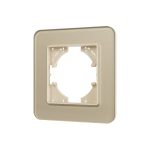 Рамка стеклянная на 1 пост Arlight FRM-OMALI-GS-1-GD 049667