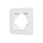 Рамка стеклянная на 1 пост Arlight FRM-OMALI-GS-1-WH 049648