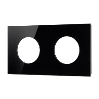 Рамка стеклянная на 2 поста Arlight FRM-GLARE-GC-2-BK 043836