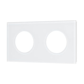 Рамка стеклянная на 2 поста Arlight FRM-GLARE-GC-2-WH 043835