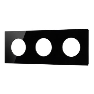 Рамка стеклянная на 3 поста Arlight FRM-GLARE-GC-3-BK 043839