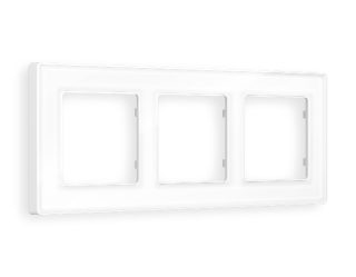 Рамка трехместная Ambrella Volt Arctic AF580103