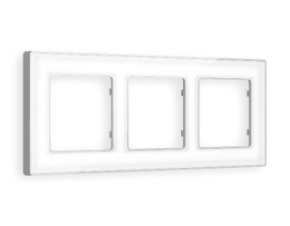 Рамка трехместная Ambrella Volt Arctic AF580133