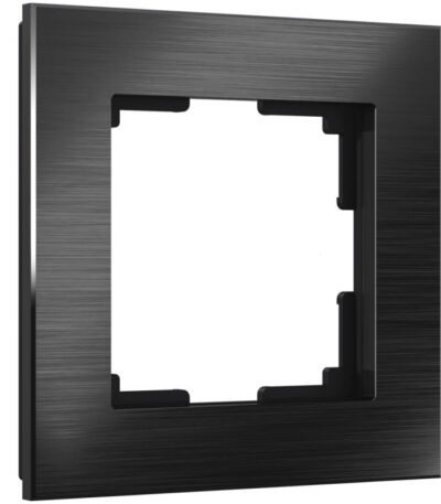Рамка Werkel Aluminium на 1 пост черный алюминий W0011708 4690389157981