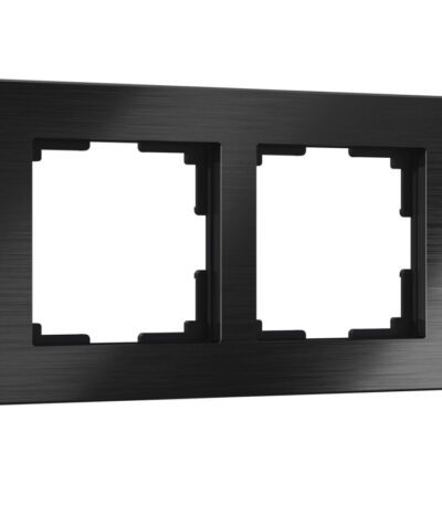 Рамка Werkel Aluminium на 2 поста черный алюминий W0021708 4690389158056