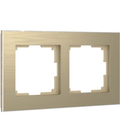 Рамка Werkel Aluminium на 2 поста шампань алюминий W0021711 4690389158148