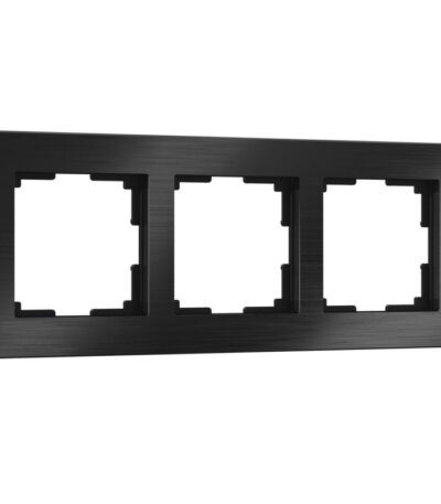 Рамка Werkel Aluminium на 3 поста черный алюминий W0031708 4690389158100
