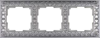 Рамка Werkel Antik на 3 поста матовый хром WL07-Frame-03 4690389145681