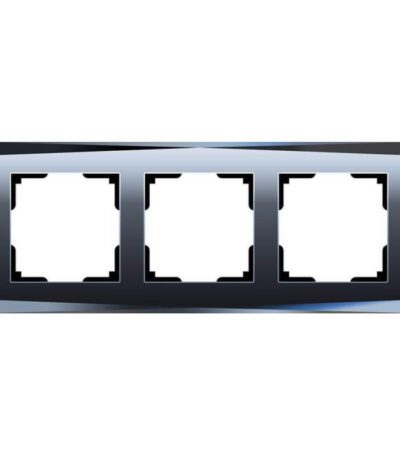 Рамка Werkel Diamant на 3 поста черный W0031208 4690389172762