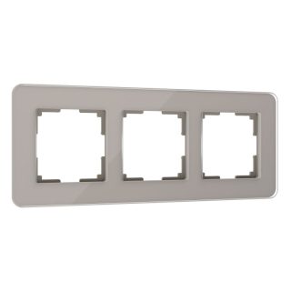 Рамка Werkel Elite на 3 поста дымчатый W0032417 4690389180750