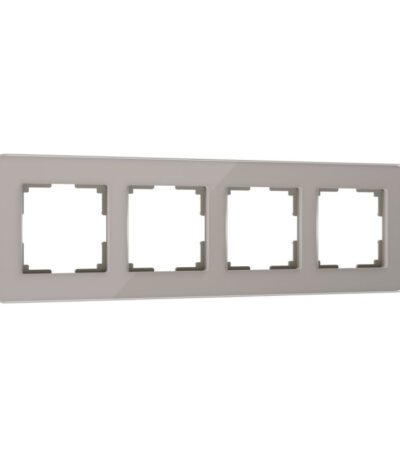 Рамка Werkel Elite на 4 поста дымчатый W0042417 4690389180798