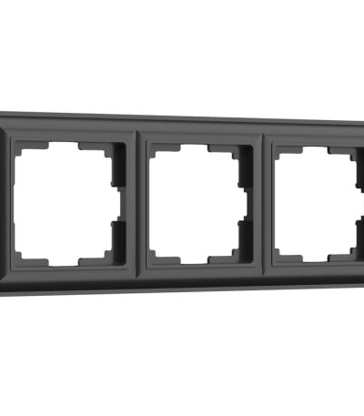 Рамка Werkel Fiore на 3 поста черный матовый W0032208 4690389160417