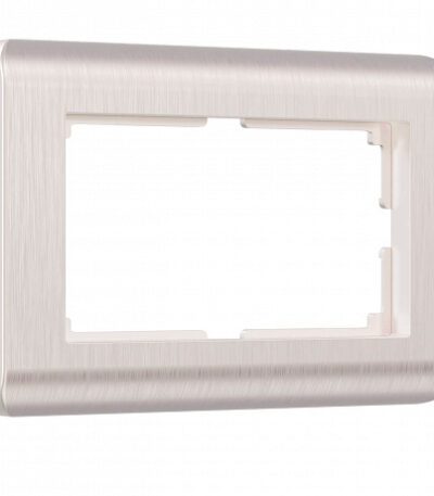 Рамка Werkel Stream для двойной розетки перламутровый W0082113 4690389162589