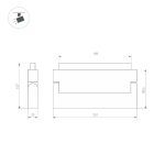 Трековый светильник Arlight MAG-ORIENT-LASER-FOLD-S230-12W Day4000 (WH, 30 deg, 48V) 035864(1)