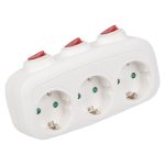 Разветвитель сетевой с выключателем Uniel S-GES3-16OB WHITE UL-00011239