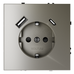 Розетка с USB, A+C Voltum S70 VLS040504