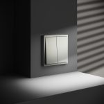 Выключатель двухклавишный Voltum S70 VLS020105