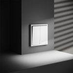 Выключатель двухклавишный с подсветкой Voltum S70 VLS020202