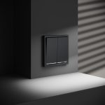 Выключатель двухклавишный с подсветкой Voltum S70 VLS020207