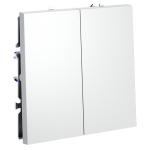 Выключатель двухклавишный Voltum S70 VLS020102