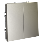 Выключатель двухклавишный Voltum S70 VLS020104