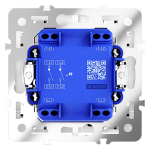 Выключатель двухклавишный с подсветкой Voltum S70 VLS020201
