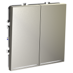 Выключатель двухклавишный с подсветкой Voltum S70 VLS020204