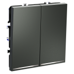 Выключатель двухклавишный с подсветкой Voltum S70 VLS020206