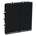 Выключатель двухклавишный с подсветкой Voltum S70 VLS020207