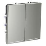 Проходной переключатель двухклавишный с подсветкой Voltum S70 VLS020405