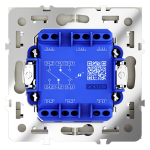 Проходной переключатель двухклавишный с подсветкой Voltum S70 VLS020405