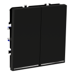 Проходной переключатель двухклавишный с подсветкой Voltum S70 VLS020408