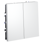 Выключатель с самовозвратом двухклавишный Voltum S70 VLS020602