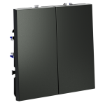 Выключатель с самовозвратом двухклавишный Voltum S70 VLS020606