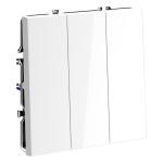 Выключатель трехклавишный Voltum S70 VLS030101