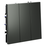 Выключатель трехклавишный Voltum S70 VLS030106