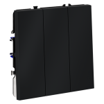 Выключатель трехклавишный Voltum S70 VLS030107