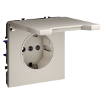 Розетка с защитными шторками и крышкой Voltum S70 VLS040303