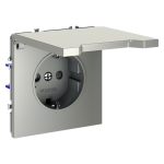 Розетка с защитными шторками и крышкой Voltum S70 VLS040305