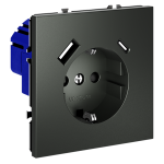 Розетка с USB, A+C Voltum S70 VLS040506