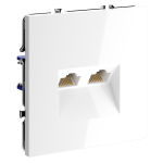 Розетка компьютерная двойная Voltum S70 VLS060201