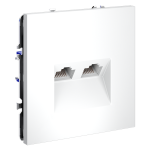 Розетка компьютерная двойная Voltum S70 VLS060202