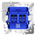 Розетка акустическая Voltum S70 VLS060303